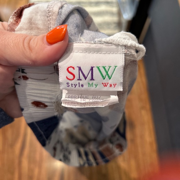 Vintage Maxi Skirt, Elastic Waist Button Down Front Front - Picture 2 of 3